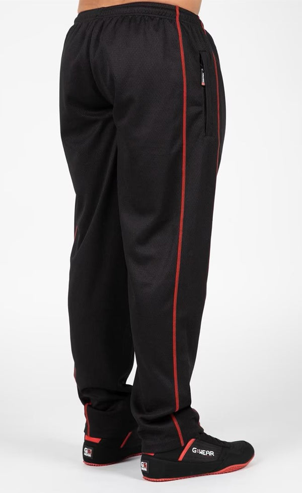 Wallace Mesh Trainingshose - Schwarz/Rot