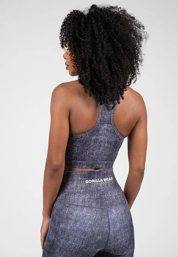Camilla Sports Bra Blue Denim
