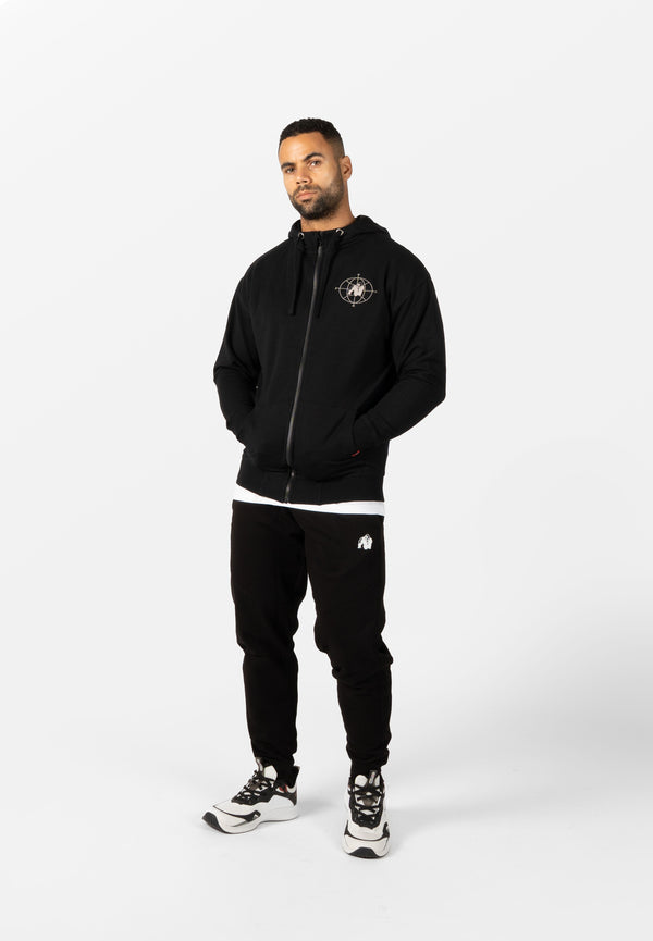 Scofield Zipped Hoodie - Schwarz