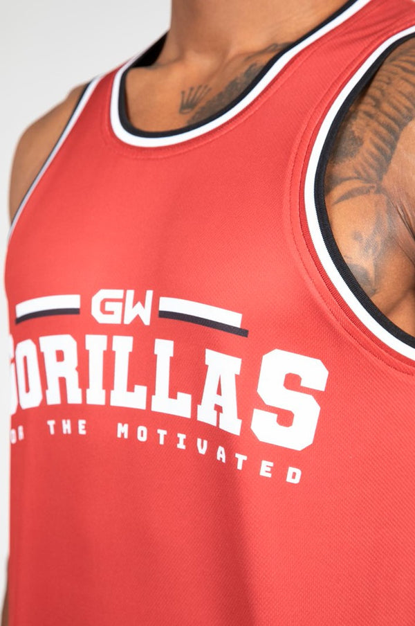 Keene Reversible Tank Top - Rot/Schwarz