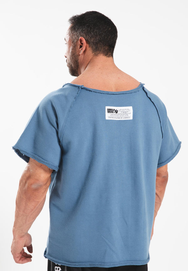 Classic Workout Top - Blau/Weiss