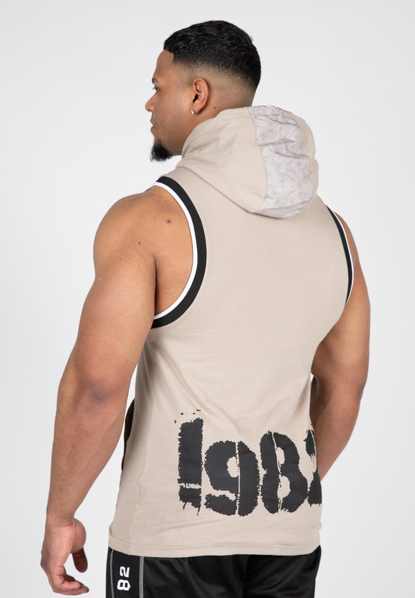 Loretto Hooded Tank Top - Beige