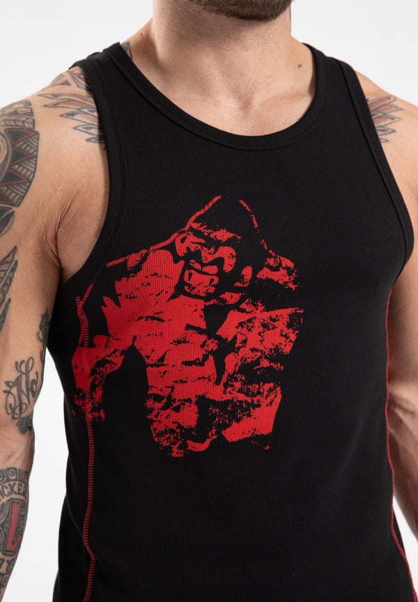 Monterey Tank Top - Schwarz/Rot