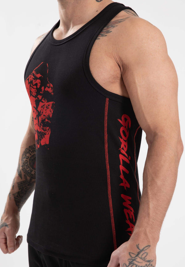 Monterey Tank Top - Schwarz/Rot