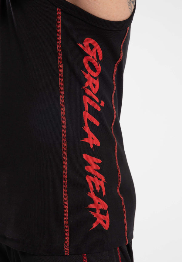 Monterey Tank Top - Schwarz/Rot