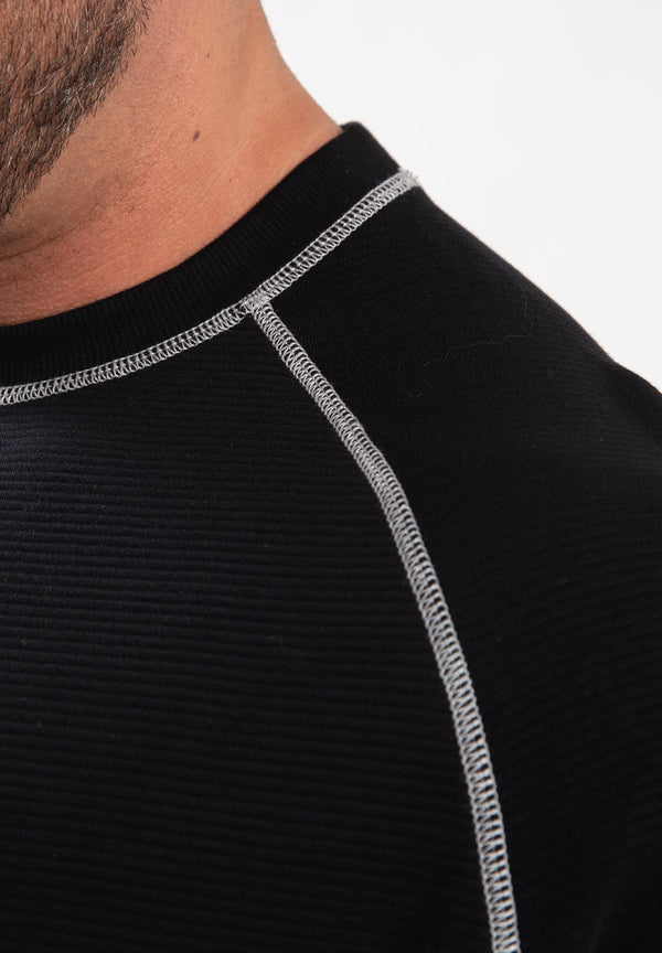 Finley Oversize T-Shirt - Schwarz/Grau