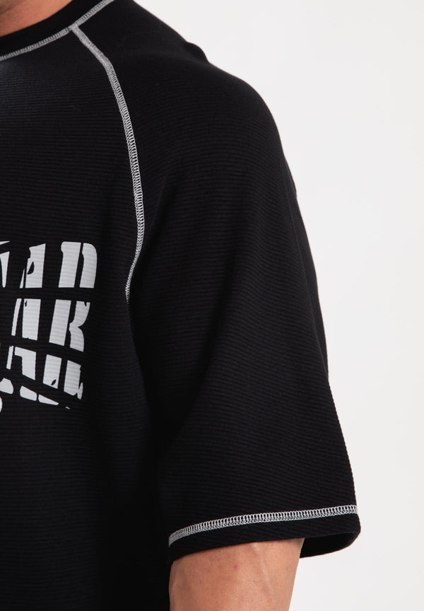 Finley Oversize T-Shirt - Schwarz/Grau