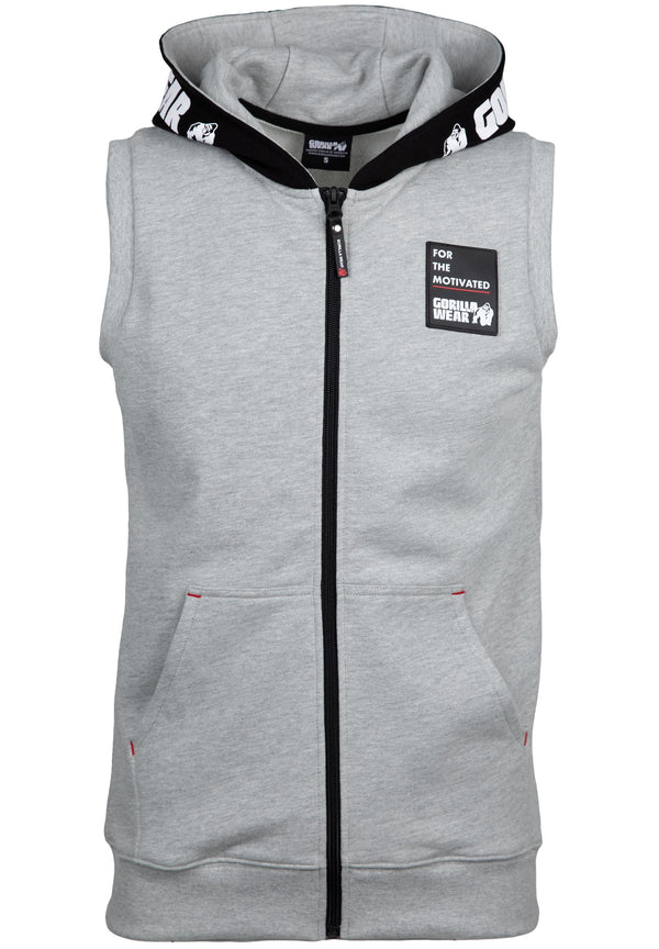 Milwaukee Zip Hooded Tank Top - Grau
