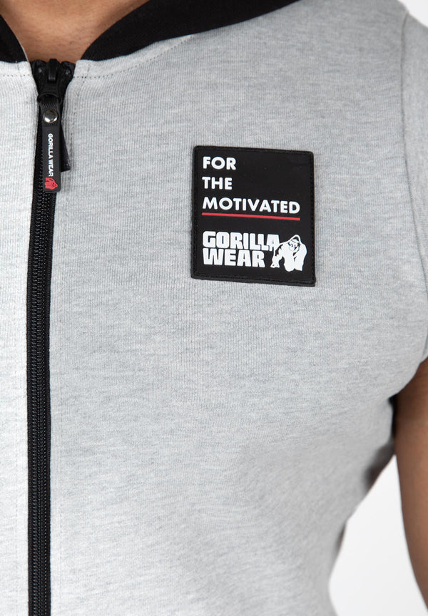 Milwaukee Zip Hooded Tank Top - Grau