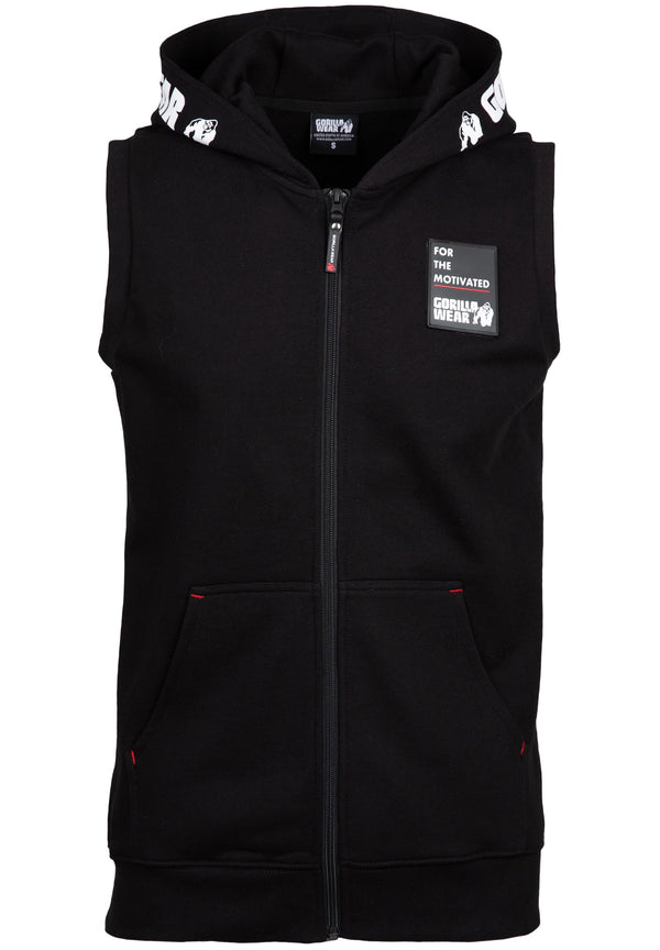 Milwaukee Zip Hooded Tank Top - Schwarz