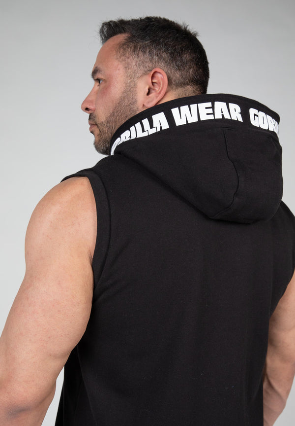 Milwaukee Zip Hooded Tank Top - Schwarz