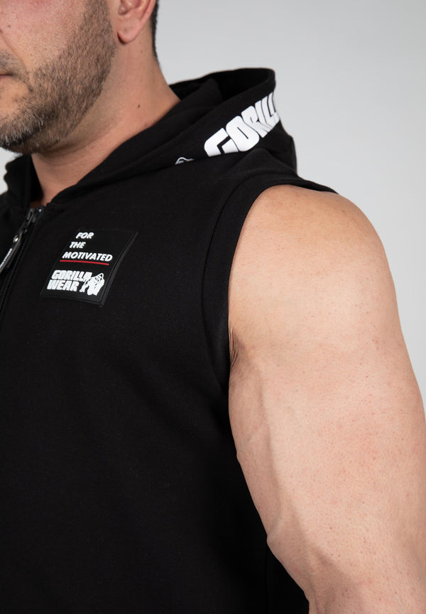 Milwaukee Zip Hooded Tank Top - Schwarz