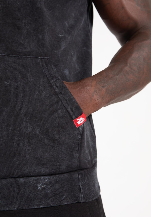 Silverdale Ärmelloser Kapuzenpullover - Schwarz