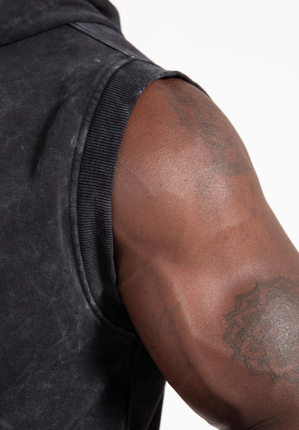 Silverdale Ärmelloser Kapuzenpullover - Schwarz