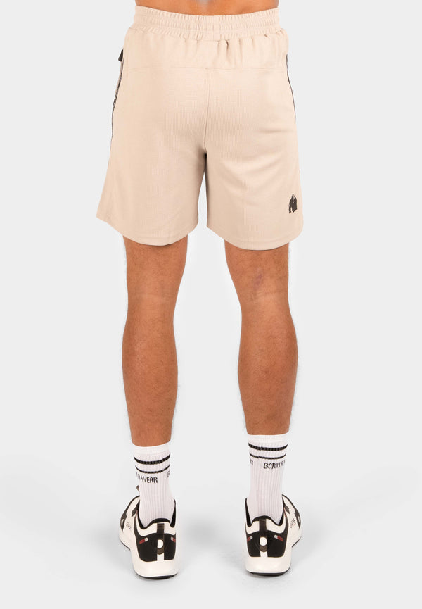 Harvey Track Shorts - Beige
