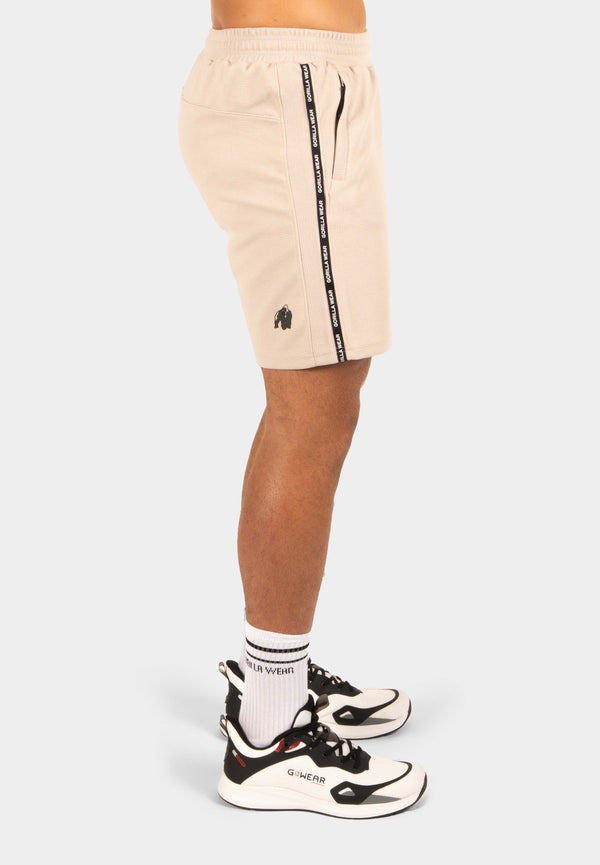 Harvey Track Shorts - Beige