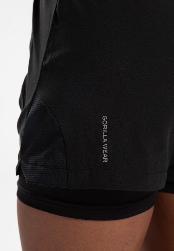Katy 2-in-1 Shorts - Schwarz