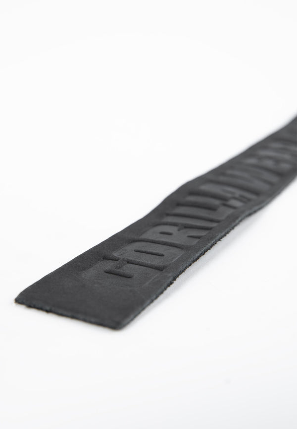 Leather Lifting Straps - Schwarz