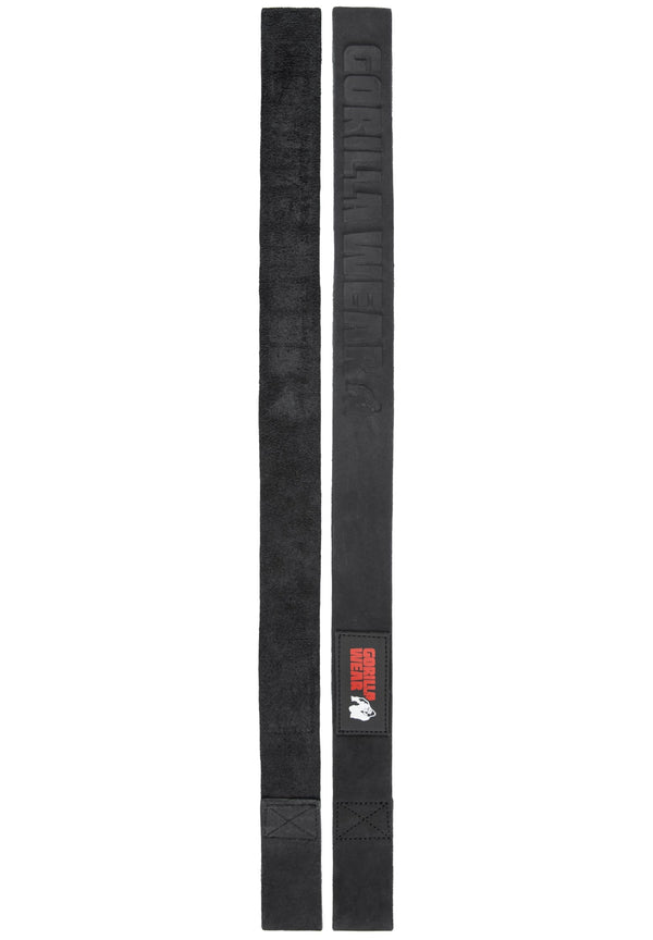 Leather Lifting Straps - Schwarz