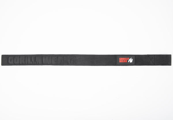 Leather Lifting Straps - Schwarz