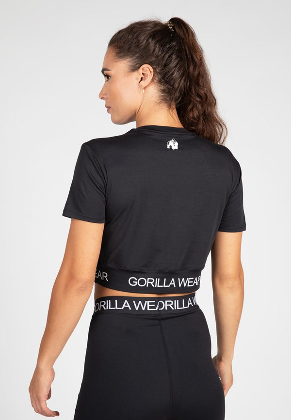 Colby Cropped T-Shirt - Schwarz