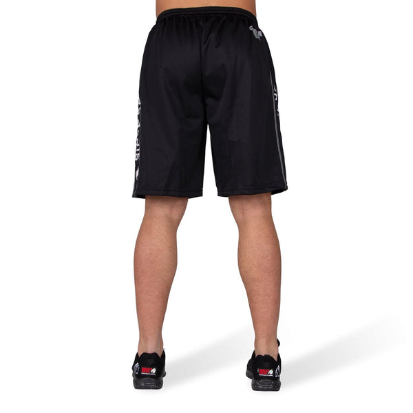 Functional Mesh Shorts - Schwarz/Weiss