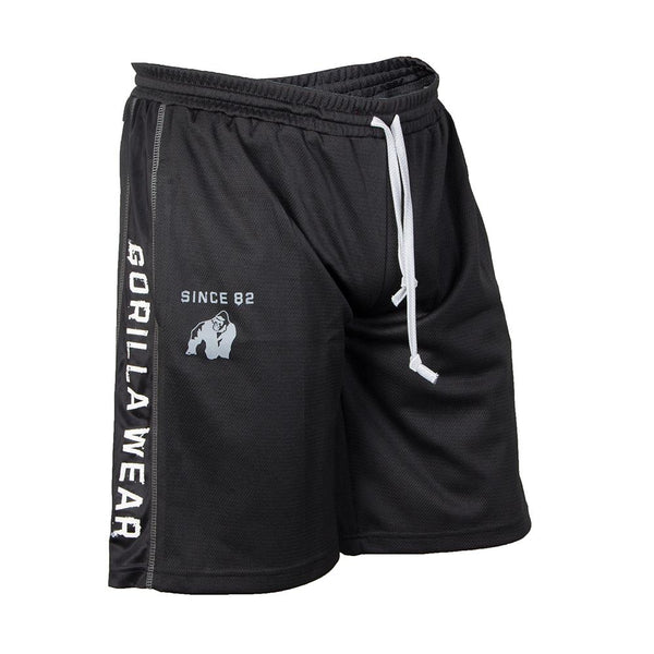 Functional Mesh Shorts - Schwarz/Weiss
