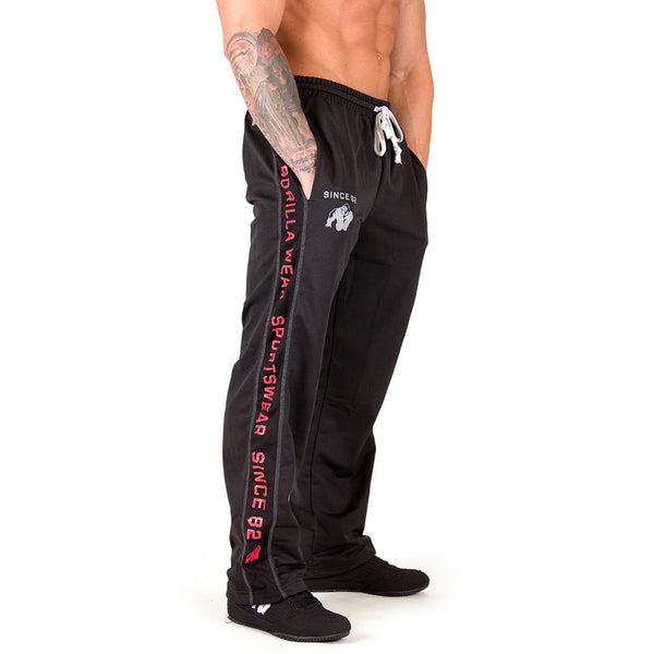 Functional Mesh Pants Schwarz/Rot