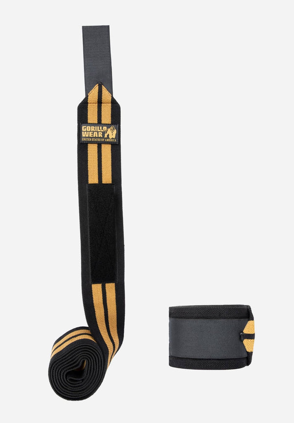 Knee Wraps Schwarz/Gold - 250cm