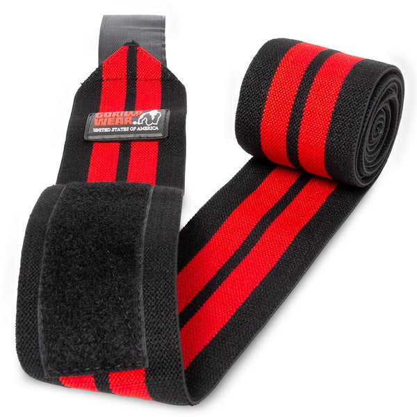 Knee Wraps 79 Inch - Schwarz/Rot