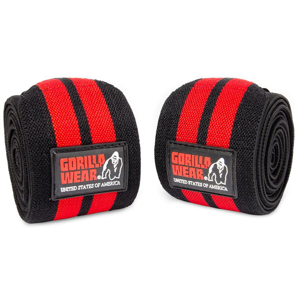 Knee Wraps 98 Inch - Schwarz/Rot