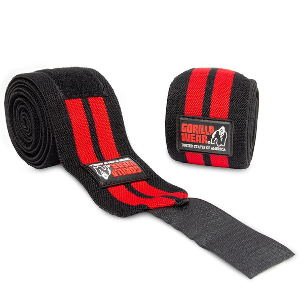 Knee Wraps 79 Inch - Schwarz/Rot
