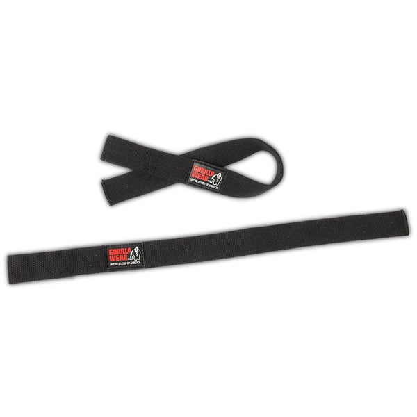 Non-Padded Lifting Straps - Schwarz