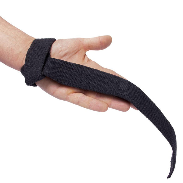 Non-Padded Lifting Straps - Schwarz