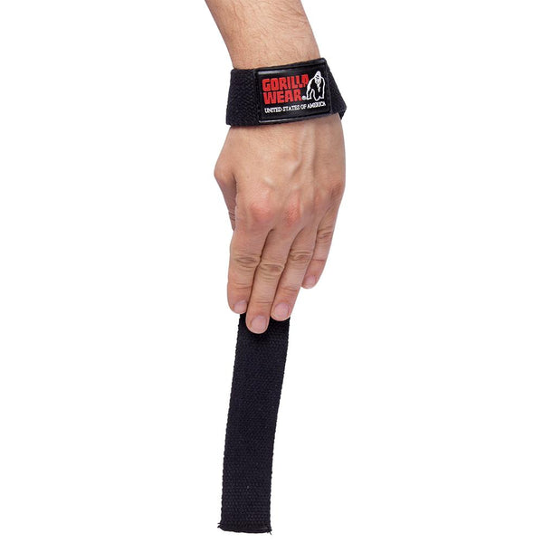 Non-Padded Lifting Straps - Schwarz