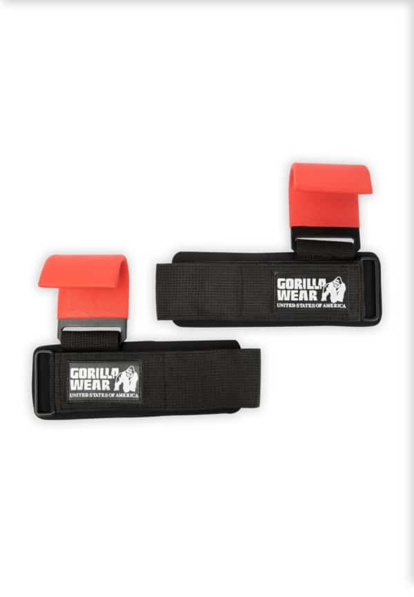 Weight Lifting Hooks - Schwarz/Rot