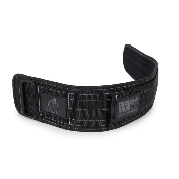 Gorilla Wear 4 Inch Nylon Belt - Schwarz