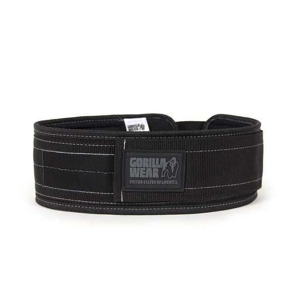Gorilla Wear 4 Inch Nylon Belt - Schwarz
