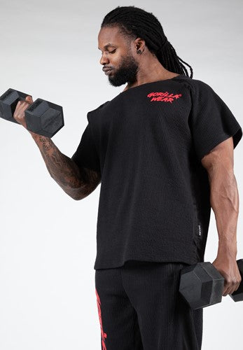 Augustine Old School Work Out Top - Schwarz/Rot