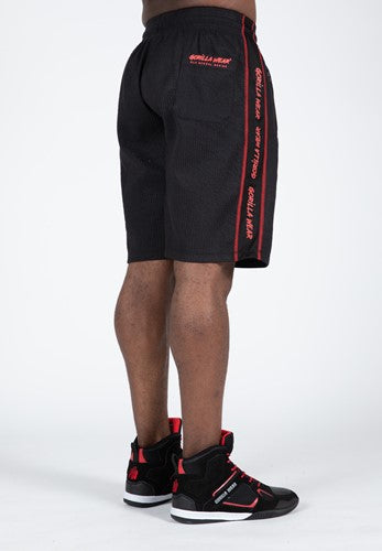 Buffalo Old School Workout Shorts -Schwarz/Rot