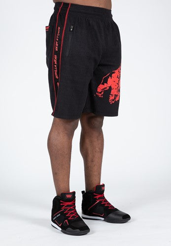 Buffalo Old School Workout Shorts -Schwarz/Rot