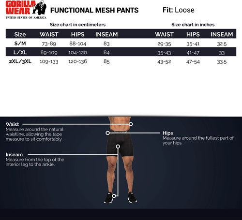 Functional Mesh Pants - Schwarz/Grün