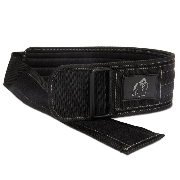 Gorilla Wear 4 Inch Nylon Belt - Schwarz
