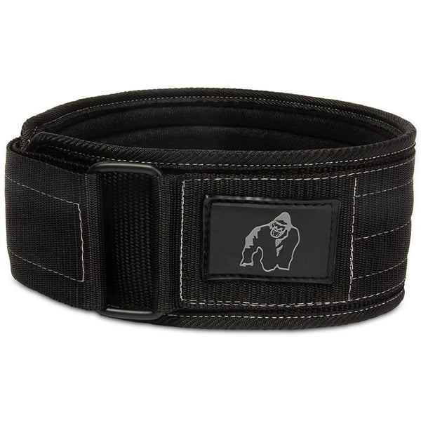 Gorilla Wear 4 Inch Nylon Belt - Schwarz