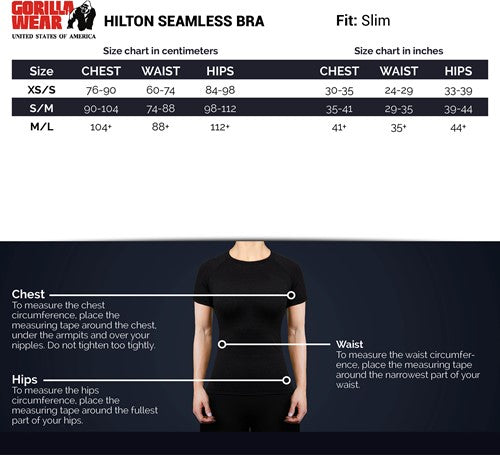 Hilton Seamless Sports Bra - Blau