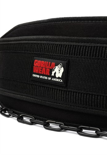 Gorilla Wear Nylon Dip Belt - Schwarz