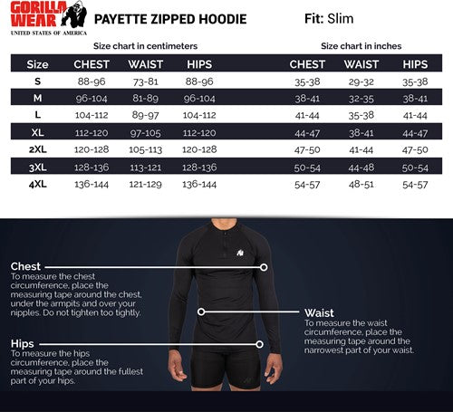 Payette Zipped Hoodie - Schwarz