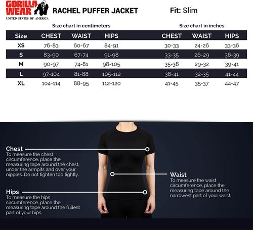 Rachel Puffer Jacket - Schwarz