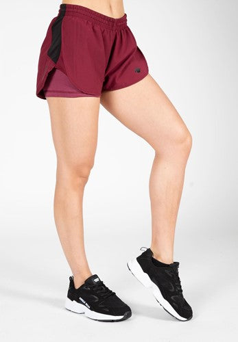 Salina 2 in 1 Shorts - Burgunder Rot