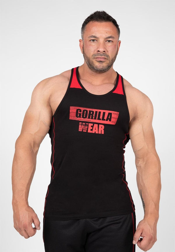 Wallace Tank Top - Schwarz/Rot